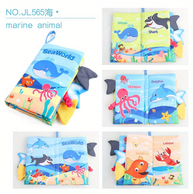 Baby Books -Baby Toys Gifts Touch Feel First Cloth Crinkle Soft Books Infant Tummy Time ToysLearning Sensory Baby Toys Stroller Toys Christmas Halloween Thanksgiving Gifts