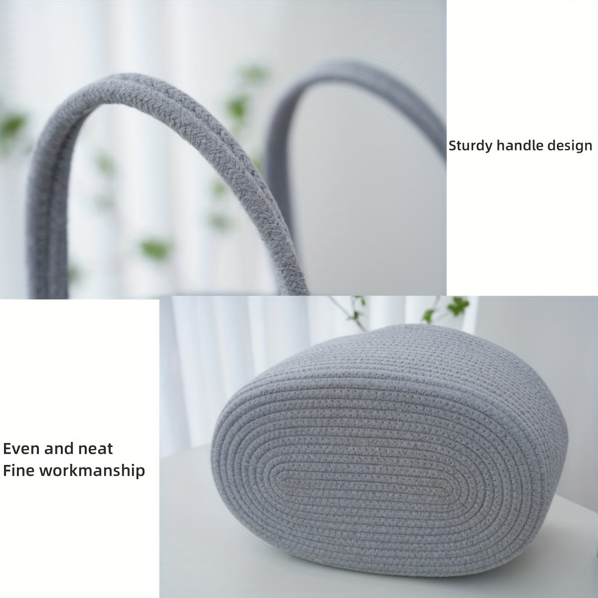 1pc Woven Storage Basket, 3 Compartments Portable Storage Basket, Feeding Bottle Diaper Mother Bag, Utensils Organizer Basket, Bathroom Supplies Storage Basket For Swimming Pool, Home Organization And Storage, Kitchen Bathroo