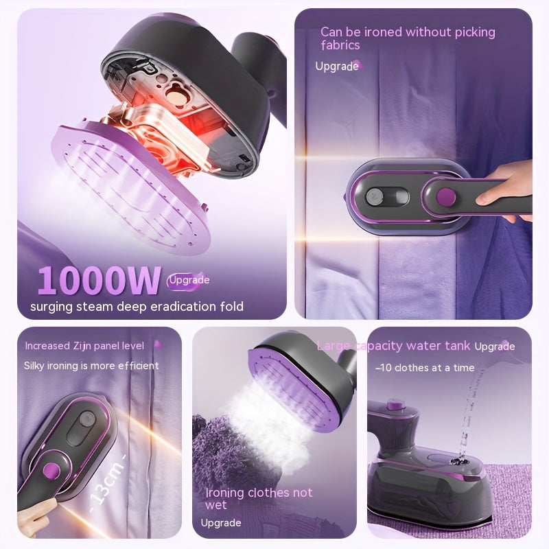 British Standard CY-601 Iron, Professional Level Handheld Ironing Machine with Large Capacity Water Tank, Supercharged Steam, Flat Perm/Hanging Perm, Dry and Wet Comfort for All Fabrics, No Battery Needed, 220-240V, British P