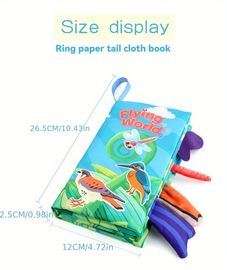 Baby Books -Baby Toys Gifts Touch Feel First Cloth Crinkle Soft Books Infant Tummy Time ToysLearning Sensory Baby Toys Stroller Toys Christmas Halloween Thanksgiving Gifts