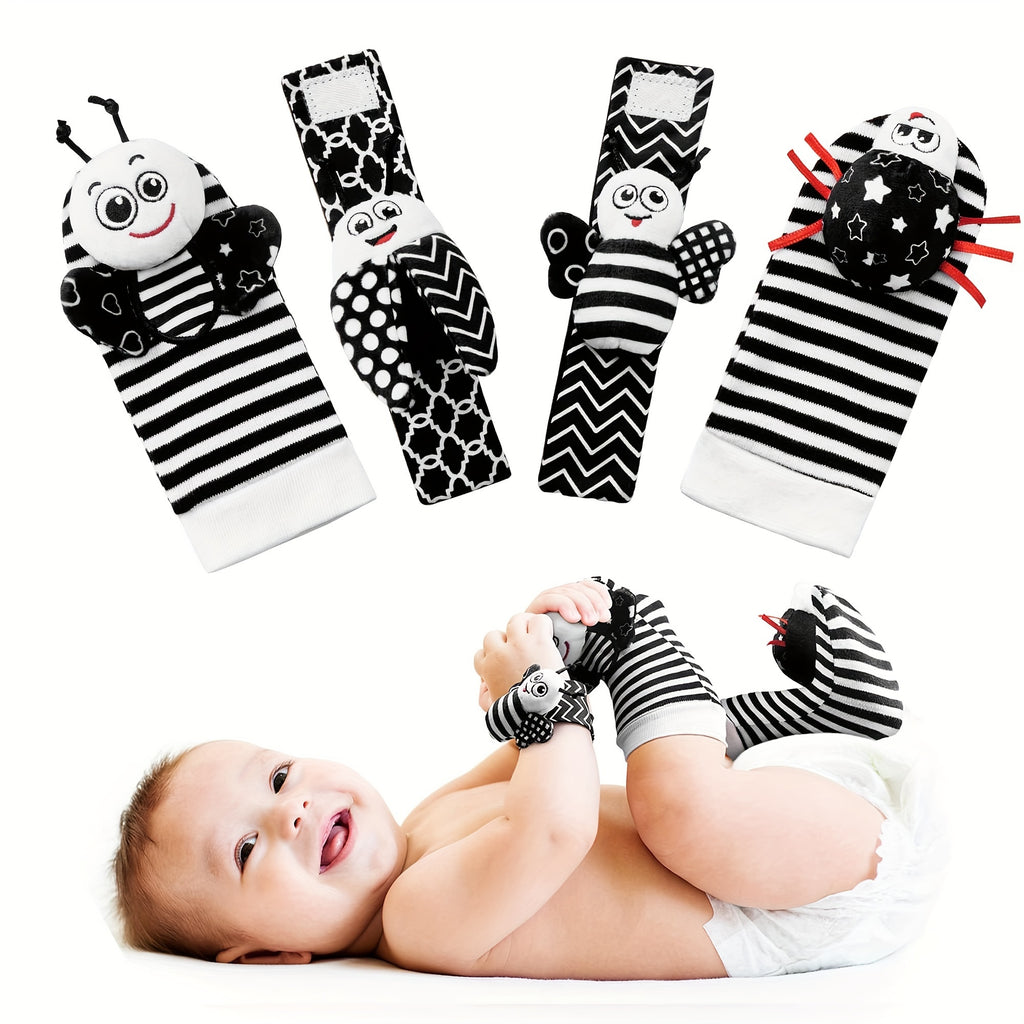 Baby Rattle Socks Toy for Girls And Boys Aged 3-6 Months to 12 Months, Designed for Learning.