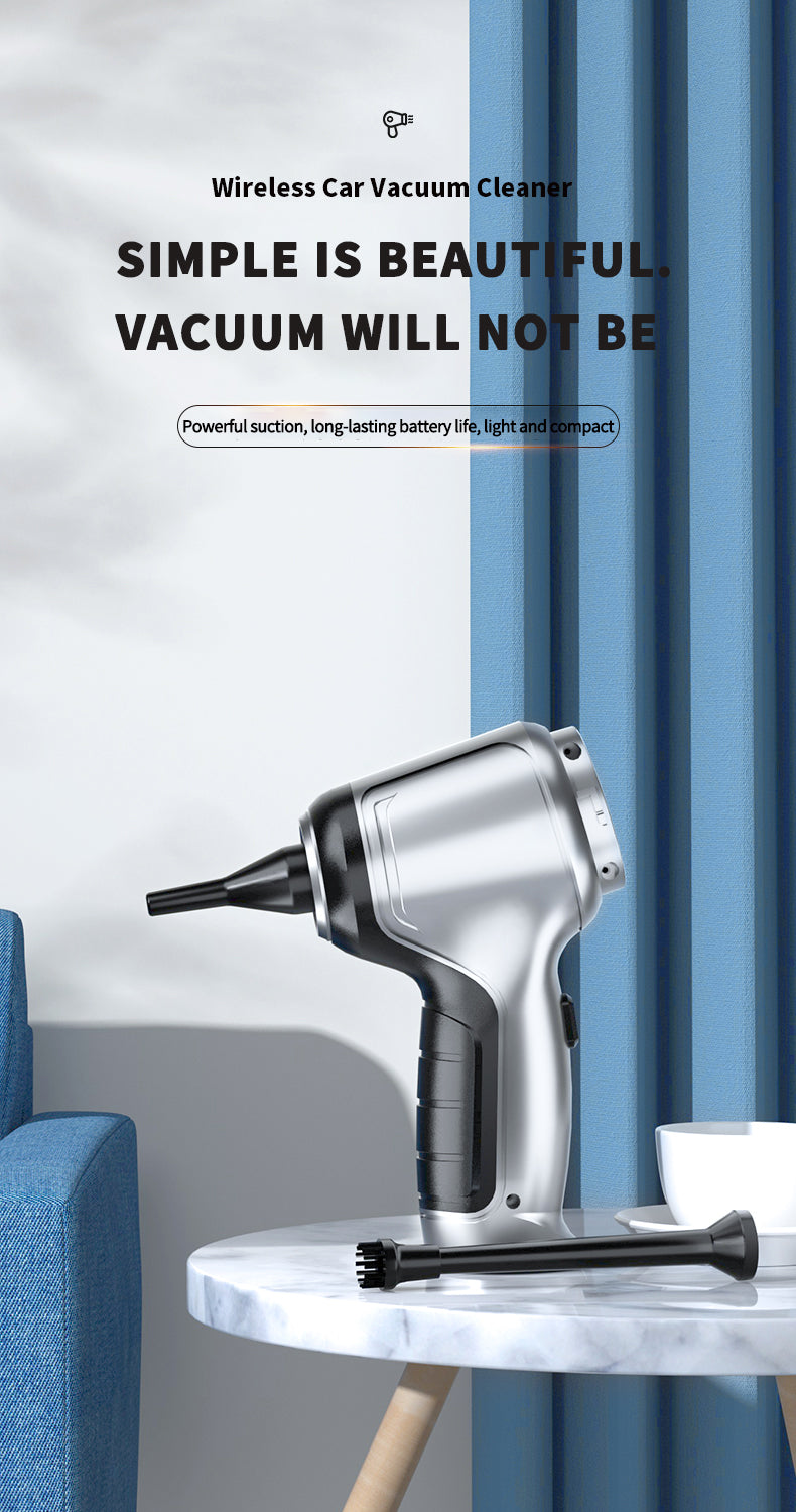 1pc Vacuum Cleaner 15000PA Wireless Handheld Vacuum Cleaner Home Appliance Car Vacuum Cleaner Wireless Handheld Car Vacuum Vacuuming And Blow 2in 1 Portable Strong Suction Cleaner Vacuum Accessories Cleaning Accessories Small