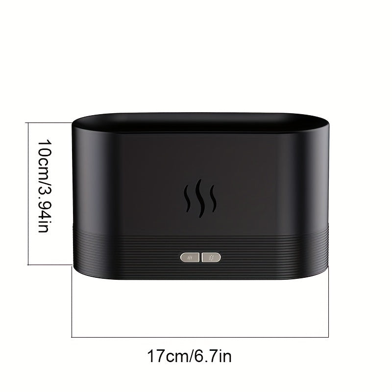 Elegant USB Aroma Diffuser & Humidifier with Colorful LED Lighting - Adjustable Mood Lamp for Home & Office Decor