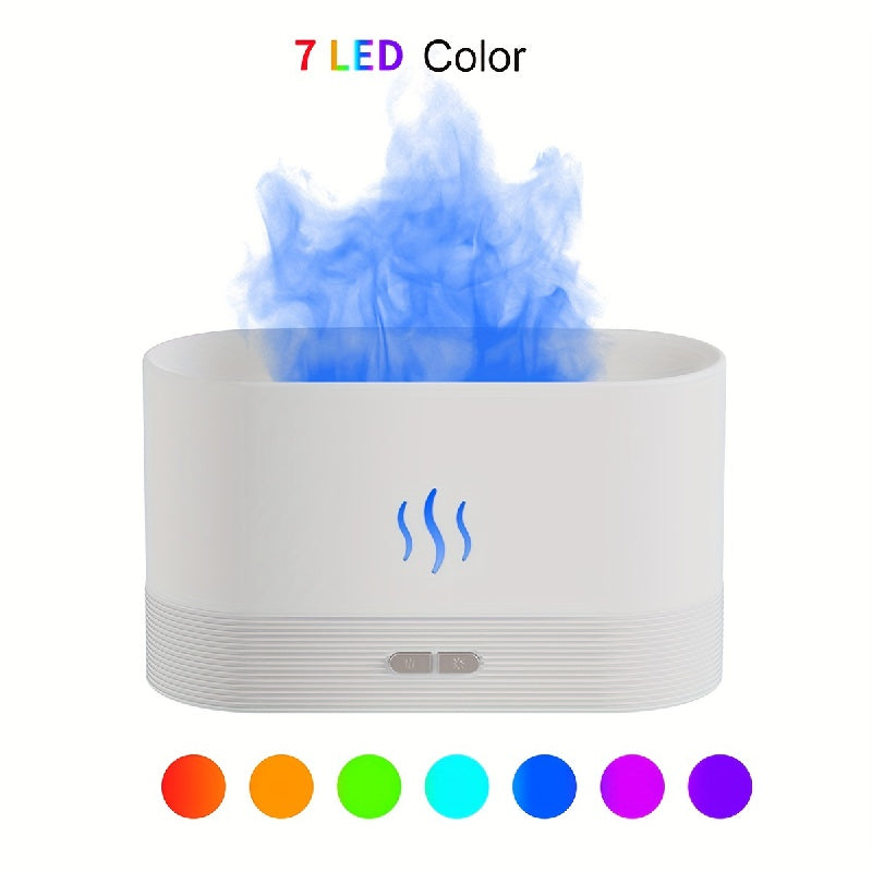 Elegant USB Aroma Diffuser & Humidifier with Colorful LED Lighting - Adjustable Mood Lamp for Home & Office Decor