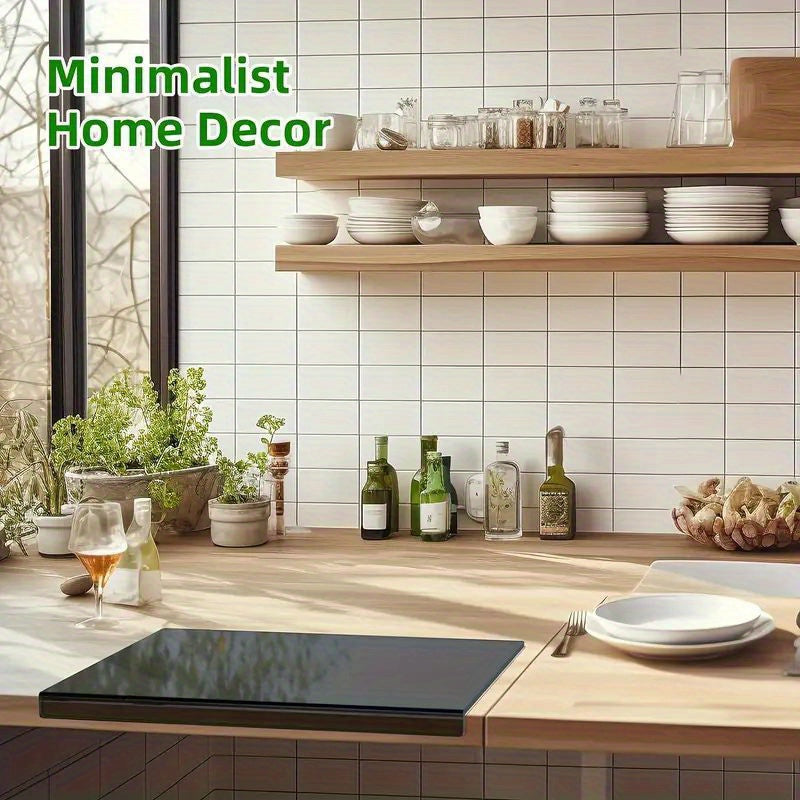 1pc, Cutting Board, Chopping Board, Anti-Slip Acrylic Black Transparent Cutting Board For Kitchen Home Restaurant, Cutting Board For Countertop Protector, Fruit Cutting Board, Kitchen Utensils, Mother's Day Gifts Kitchen Acce