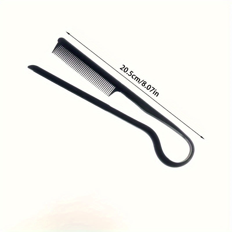 1pc Professional V-Shaped Hair Styling Comb, Bohemian Style, For Messy Finishing & Straightening, Hair Cutting Tool With Unique Design For Salon & Home Use