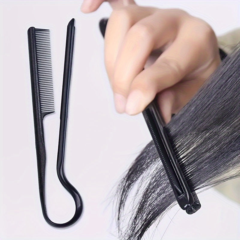 1pc Professional V-Shaped Hair Styling Comb, Bohemian Style, For Messy Finishing & Straightening, Hair Cutting Tool With Unique Design For Salon & Home Use