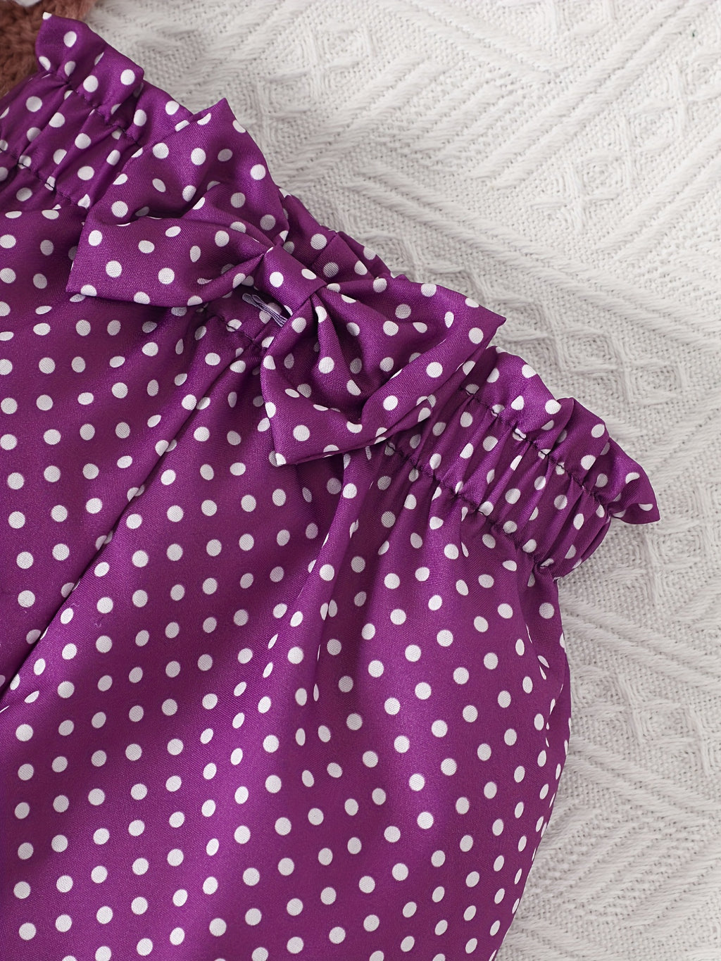 2pcs Baby Girl's Stylish Set, "Isn't She Lovely" Print Long Sleeve Onesie + Polka Dot Pants, Comfy Trendy Outfit Outdoor Clothing