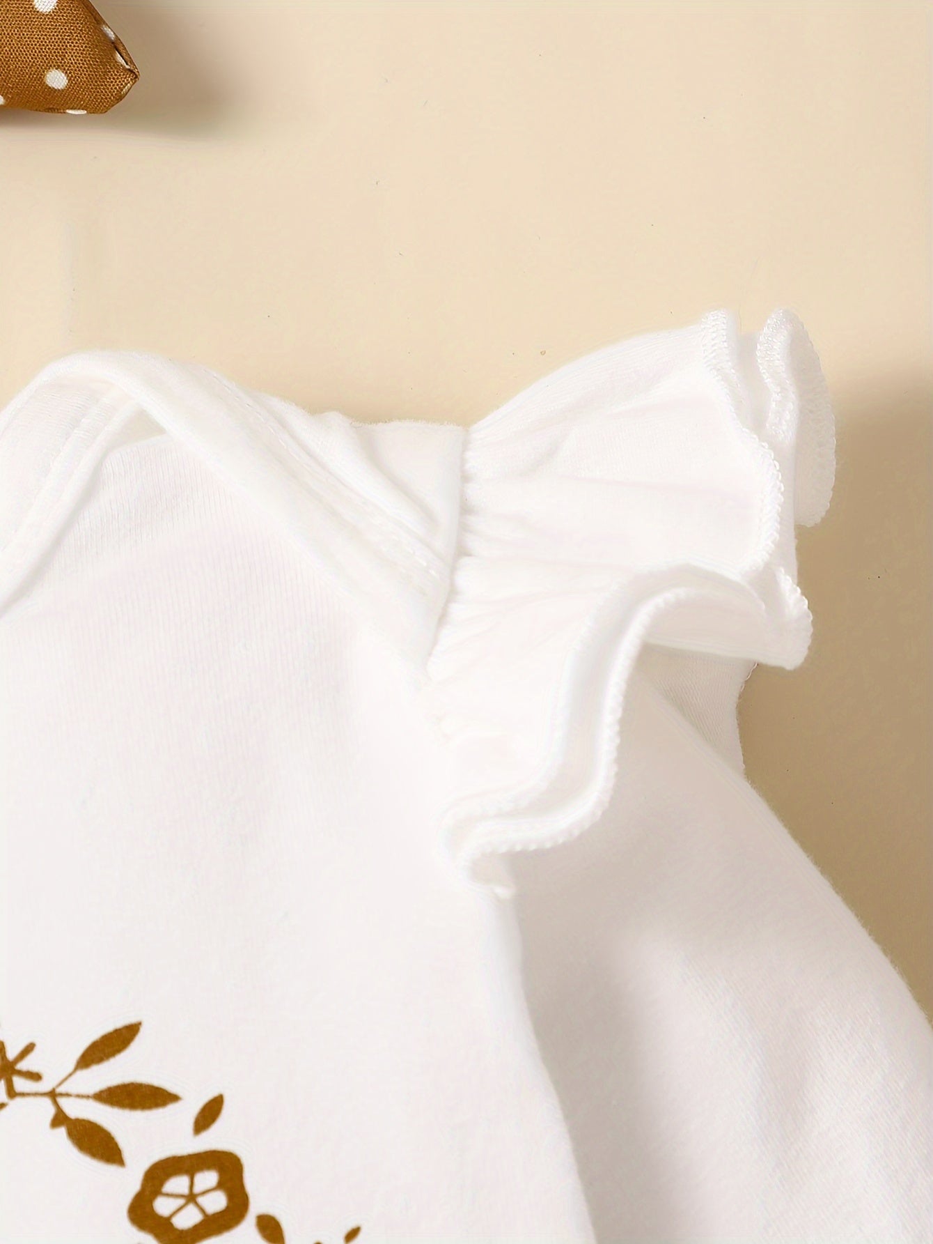 2pcs Baby Girl's Stylish Set, "Isn't She Lovely" Print Long Sleeve Onesie + Polka Dot Pants, Comfy Trendy Outfit Outdoor Clothing