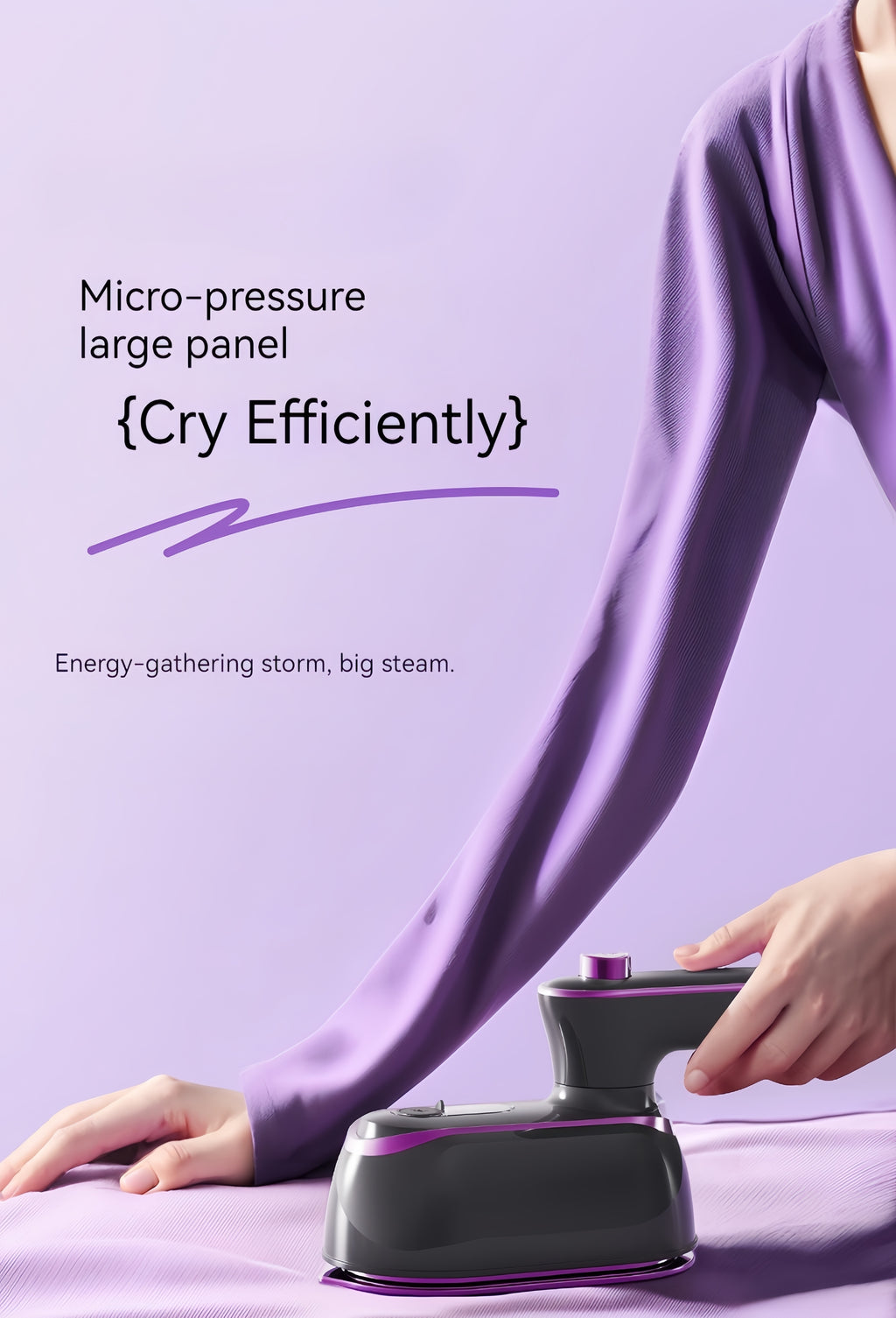 British Standard CY-601 Iron, Professional Level Handheld Ironing Machine with Large Capacity Water Tank, Supercharged Steam, Flat Perm/Hanging Perm, Dry and Wet Comfort for All Fabrics, No Battery Needed, 220-240V, British P