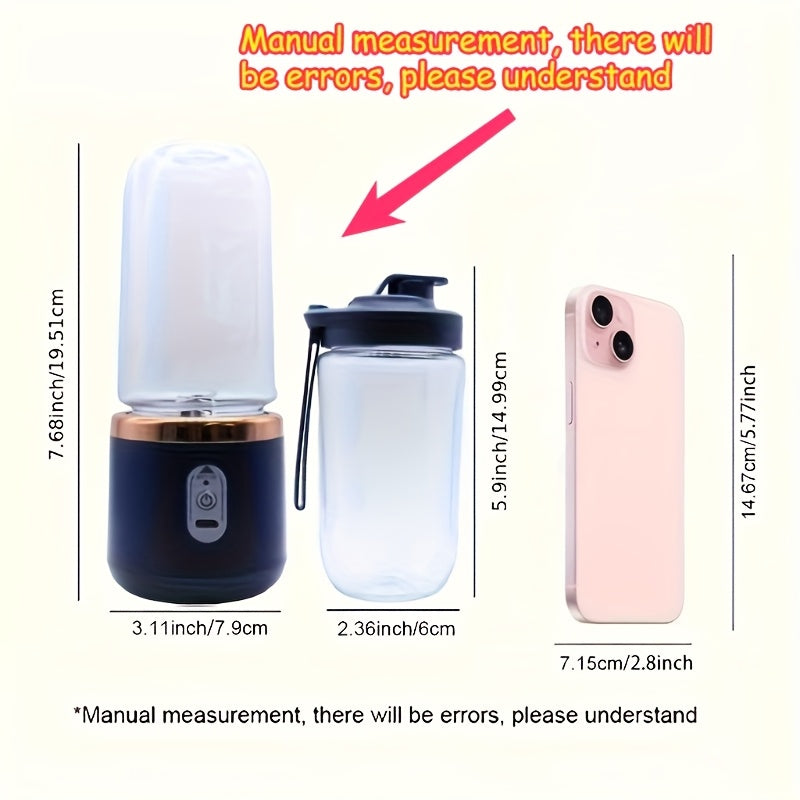Juicer Portable Small Charging Juicer Cup, Perfect Gift for Home, Kitchen, And Travel, Valentine'S Day, Thanksgiving, Christmas, Mother'S Day, Portable Kitchen Appliance, Travel Juicer, Compact Design, Durable Cup, Automatic
