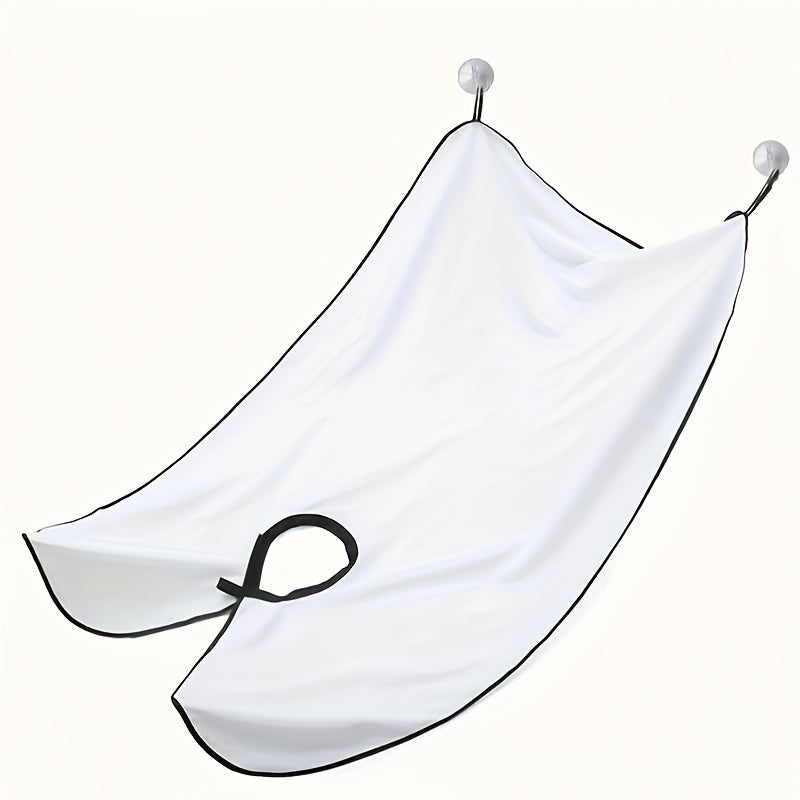 1pc Men's Home Beard Scraping Extra Wide Tie, Suction Cup Shape Shaving Bib, Ideal choice for Gifts