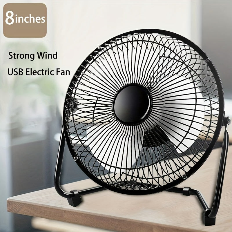 Powerful Personal Mini Fan - Strong 360° Cooling, Ultra-Quiet Operation, Compact Portable Design for Home, Office, and Travel - Desktop USB Fan with Adjustable Head