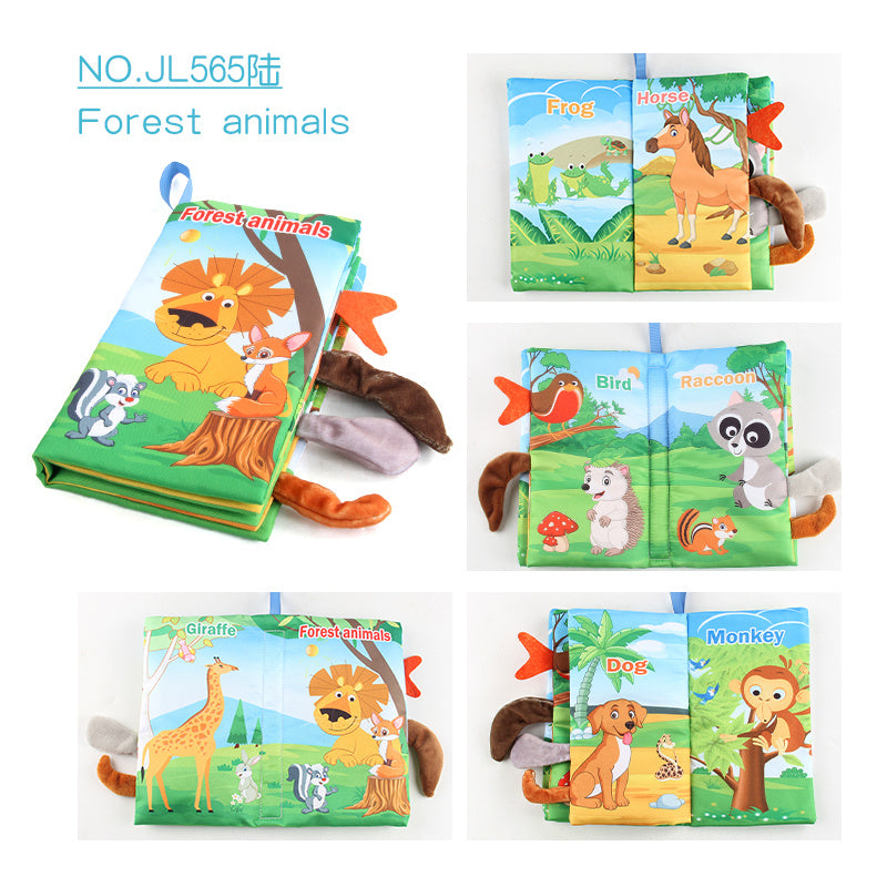 Baby Books -Baby Toys Gifts Touch Feel First Cloth Crinkle Soft Books Infant Tummy Time ToysLearning Sensory Baby Toys Stroller Toys Christmas Halloween Thanksgiving Gifts