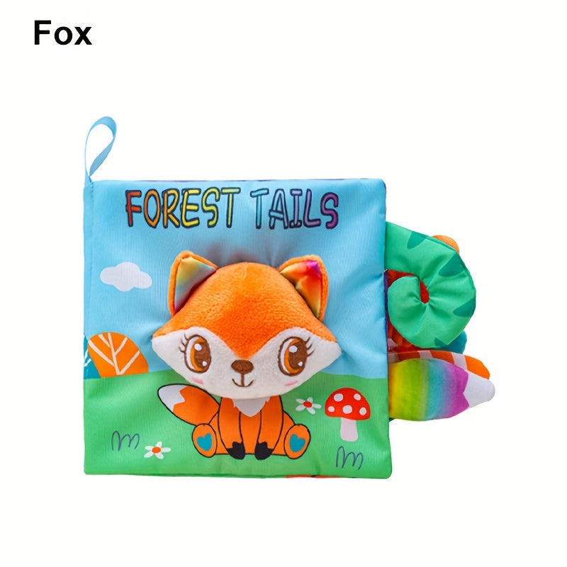 USATDD Soft Baby Books - High Contrast Touch and Feel Crinkle Cloth Books for Infants, Non-Toxic Fabrics, Educational Tummy Time Toys with Sound and Movement, Ideal Christmas Baby Shower Gift for Newborns, Newborn Gift|Playfu