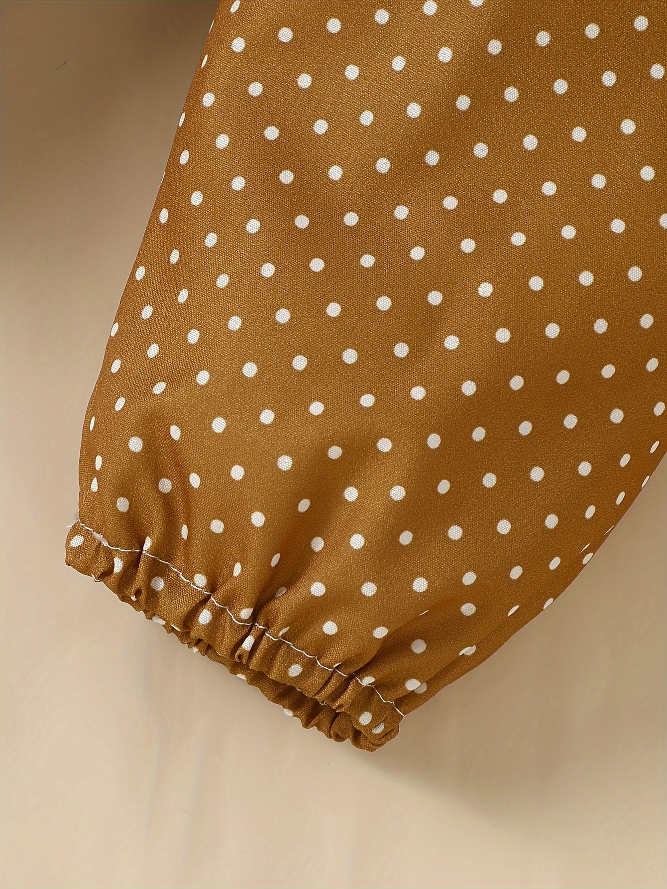 2pcs Baby Girl's Stylish Set, "Isn't She Lovely" Print Long Sleeve Onesie + Polka Dot Pants, Comfy Trendy Outfit Outdoor Clothing