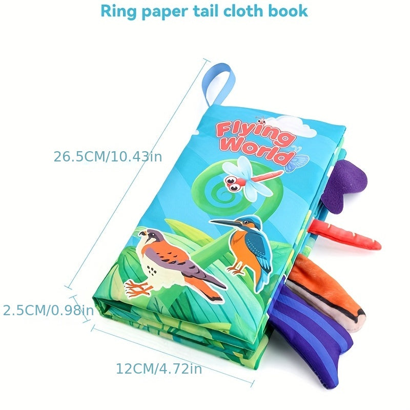 Baby Books -Baby Toys Gifts Touch Feel First Cloth Crinkle Soft Books Infant Tummy Time ToysLearning Sensory Baby Toys Stroller Toys Christmas Halloween Thanksgiving Gifts