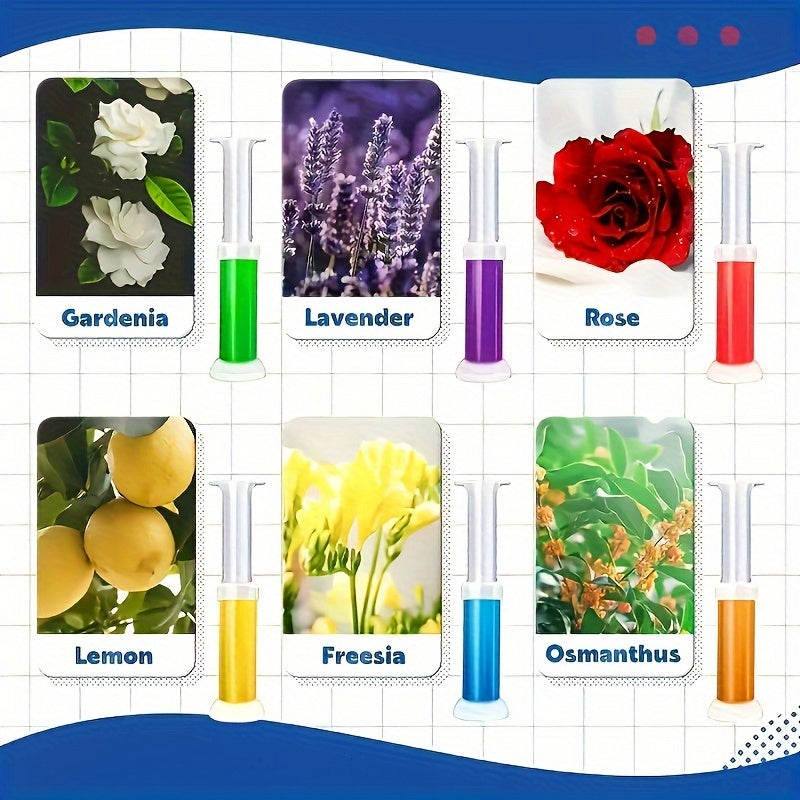 Floral Scent Toilet Gel Stamp - 1Pc, Long-Lasting Bathroom Deodorizer & Freshener, No Battery Needed, Ideal For Home, Hotel, Commercial Use Toilet Brush And Holder Set Toilet Brush And Holder Set For Bathroom