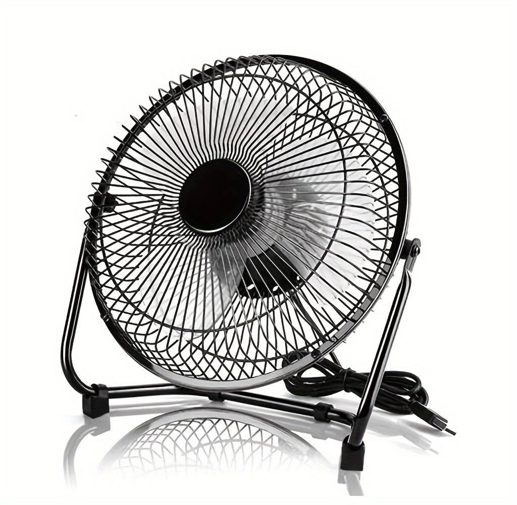 Powerful Personal Mini Fan - Strong 360° Cooling, Ultra-Quiet Operation, Compact Portable Design for Home, Office, and Travel - Desktop USB Fan with Adjustable Head