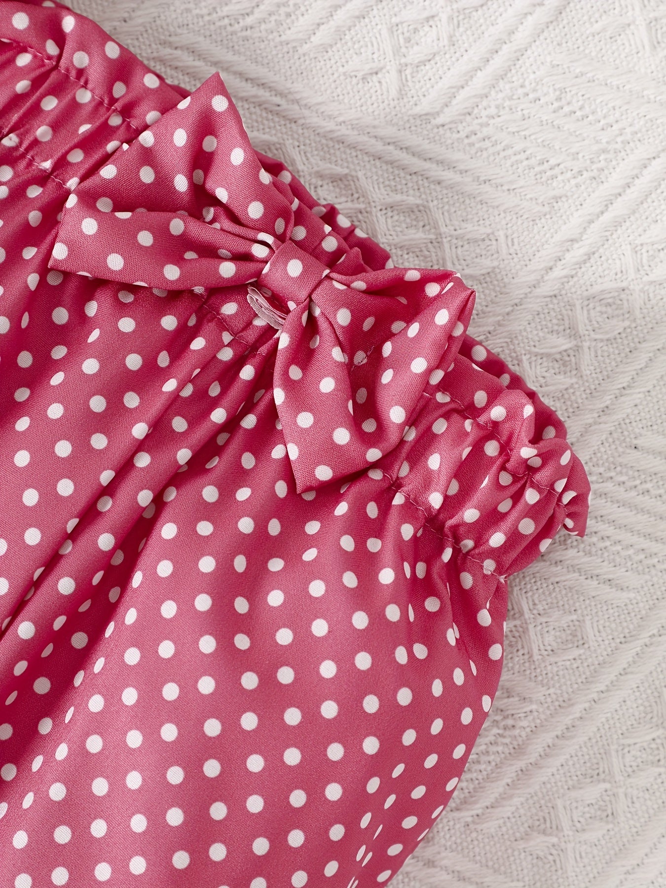 2pcs Baby Girl's Stylish Set, "Isn't She Lovely" Print Long Sleeve Onesie + Polka Dot Pants, Comfy Trendy Outfit Outdoor Clothing