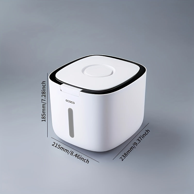 1pc Cylinder Rice Bucket, Insect-proof And Moisture-proof Thickened Containers For Rice, Cereals, Grains, Flours, Pet Food, Household Airtight Rice Dispenser, Food Storage Jar, Home Kitchen Supplies