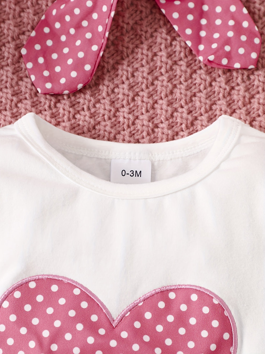 2pcs Baby Girl's Stylish Set, "Isn't She Lovely" Print Long Sleeve Onesie + Polka Dot Pants, Comfy Trendy Outfit Outdoor Clothing