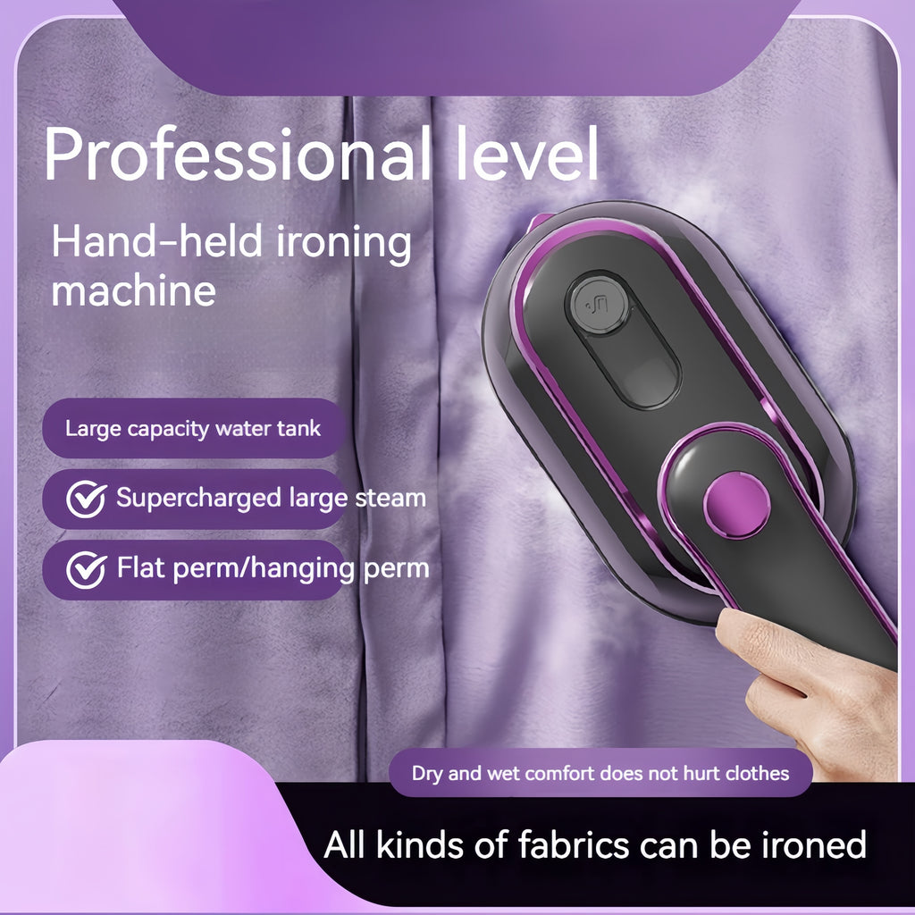 British Standard CY-601 Iron, Professional Level Handheld Ironing Machine with Large Capacity Water Tank, Supercharged Steam, Flat Perm/Hanging Perm, Dry and Wet Comfort for All Fabrics, No Battery Needed, 220-240V, British P