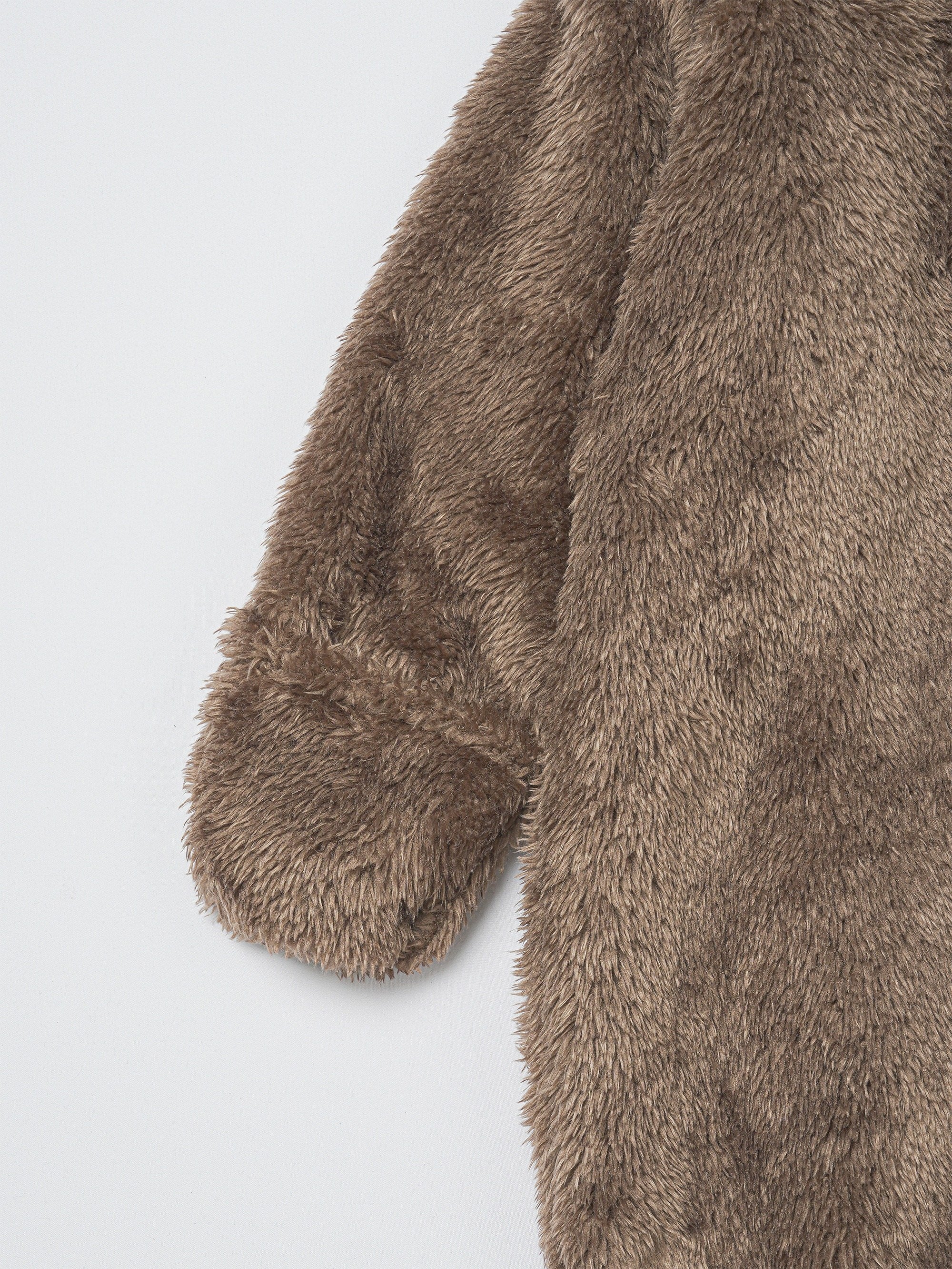 Skytwo Cozy Navy Blue Polar Fleece Baby Jumpsuit with Cute Bear Ears Hood - Soft, Warm, Windproof, Easy-Diaper Zipper, Elastic Cuffs for Winter Comfort, Baby Romper, Perfect for Outdoor