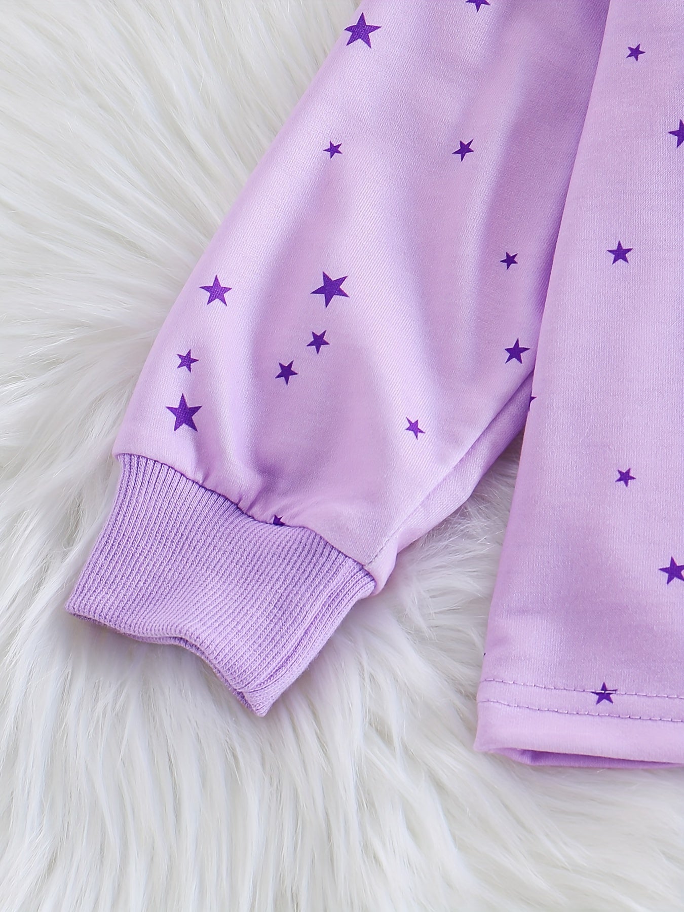 3 Sets Baby Girl's Pink Series Star Pattern Long Sleeve Top & Trousers Pajama Set, Comfy & Skin-friendly PJ Set, Baby Girl's Loungewear, As Daily Gift