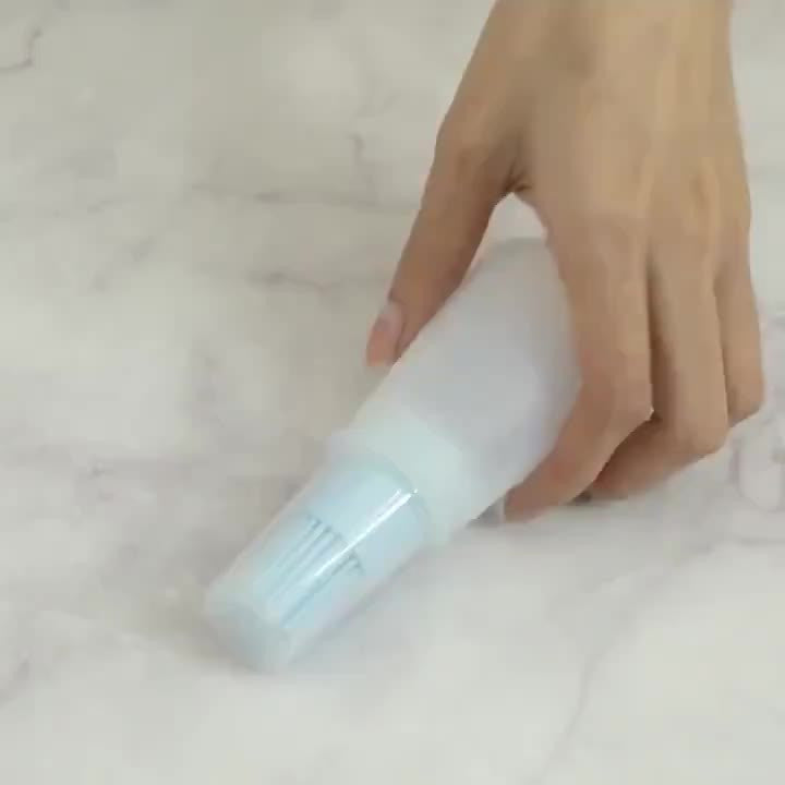 1pc Silicone Basting Brush with Measurement Markings - Heat-Resistant BBQ & Kitchen Brush for Grilling, Baking, Cooking - Non-Stick, Easy-Clean, Durable - Ideal for Home & Professional Kitchens - Compatible with Oil, Sauce, B