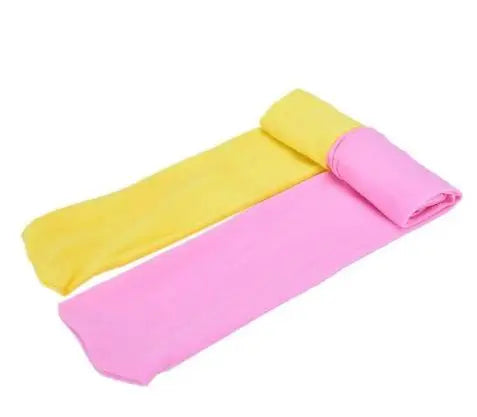 3-9 Years Girls Candy Color Tights Baby Kids Cute Velvet Pantyhose Contrast Combination Color Girl Spring Warm Dance Stockings