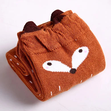 Children warmer ankle short lovely socks Cartoon Cute Kids Girl Knee High Socks infant cotton Baby Animal Over Knee Socks girls