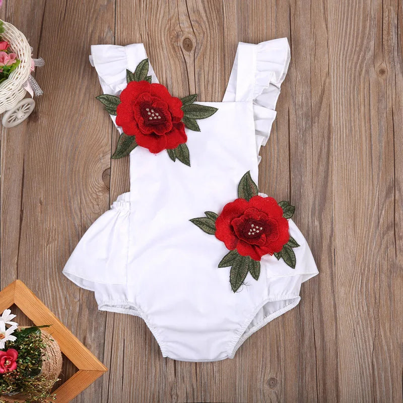 2021 Summer New Newborn Toddler Kids Baby Girls Sleeveless Jumpsuit Floral Romper Outfits Baby Girl Clothes Bodysuit Sunsuit