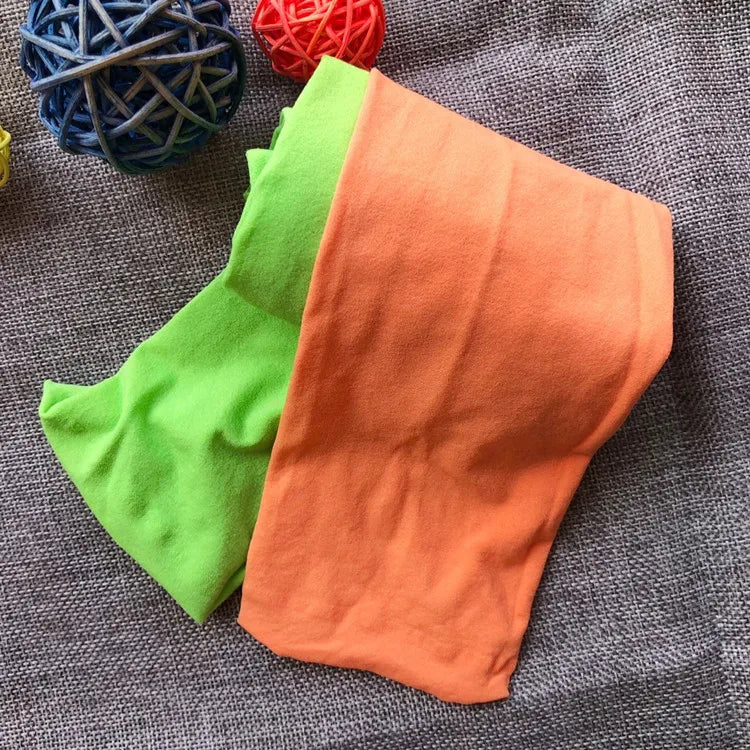 3-9 Years Girls Candy Color Tights Baby Kids Cute Velvet Pantyhose Contrast Combination Color Girl Spring Warm Dance Stockings