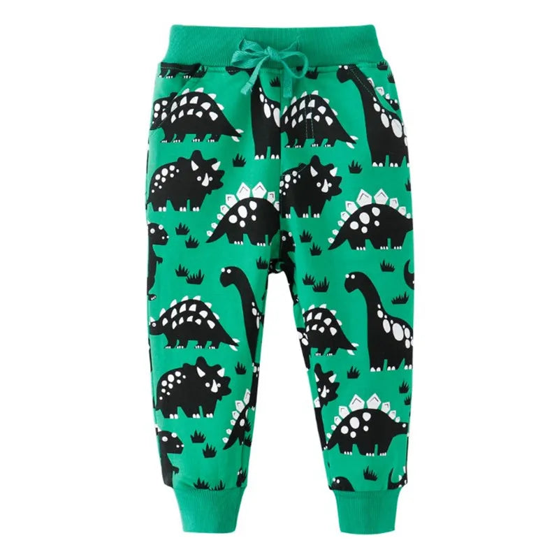 Jumping Meters 2-7T Boys Girls Sweatpants Children's Trousers Animals Autumn Winter Baby Clothes Toddler Kids Full Pants Costume