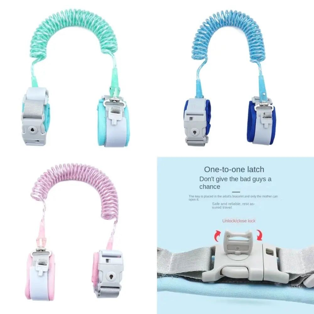 Upgraded Children's loss prevention bracelet;Key lock with anti release rope;Children's anti loss traction rope when going out