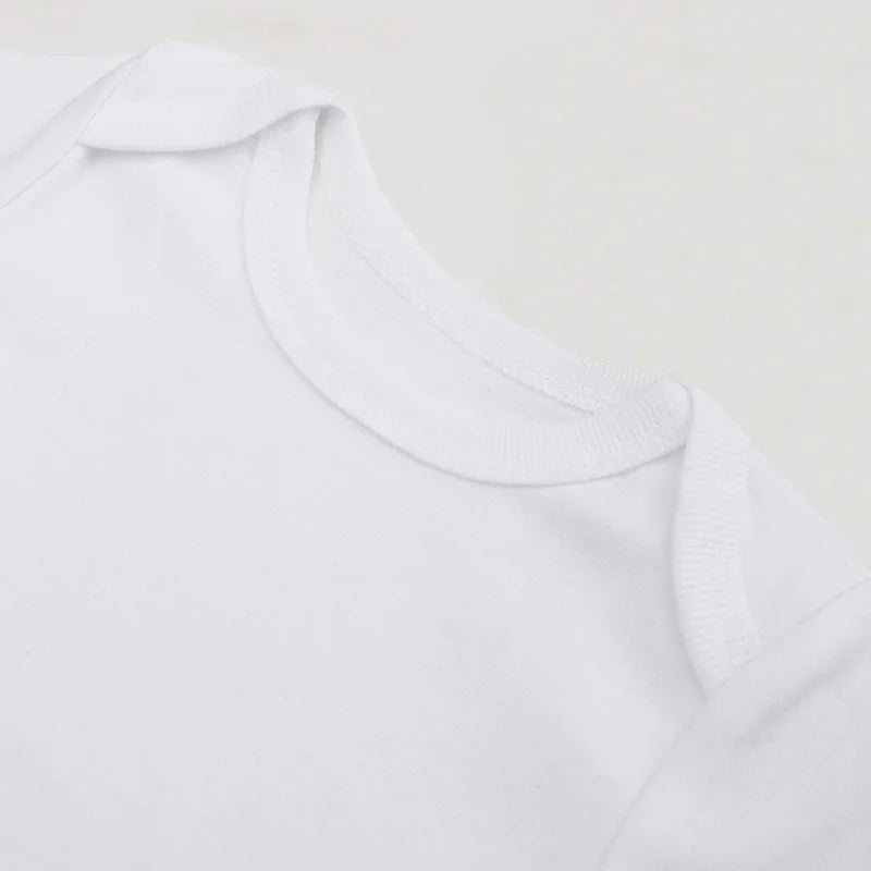 Baby Clothes 100% Cotton Solid White Long Sleeve Bodysuits Newborn Baby Rompers Baby Boys Gitls Jumpsuit Infant Pajamas