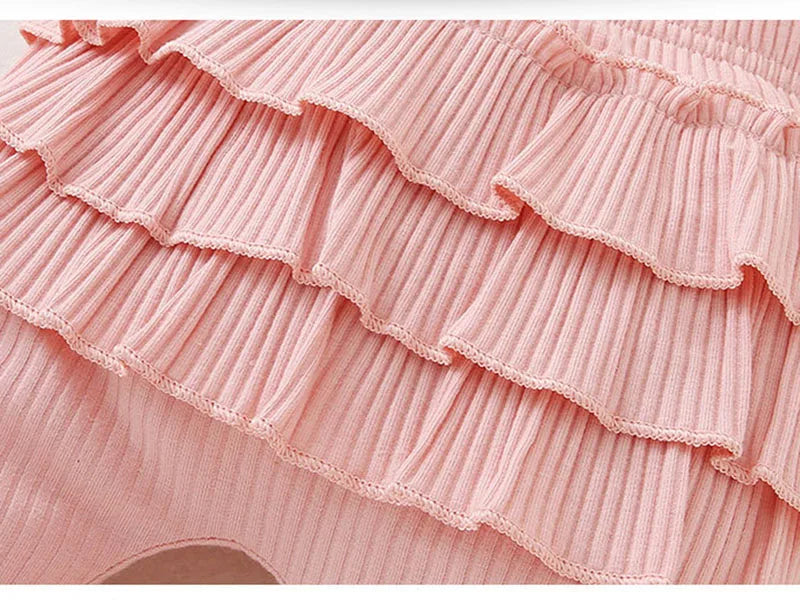 Newborn Baby Girls Clothes Infant Long Sleeve Ruffle Romper Bodysuits+Pants+Bow Headband 3Pcs Suit Children Toddler Outfit A422