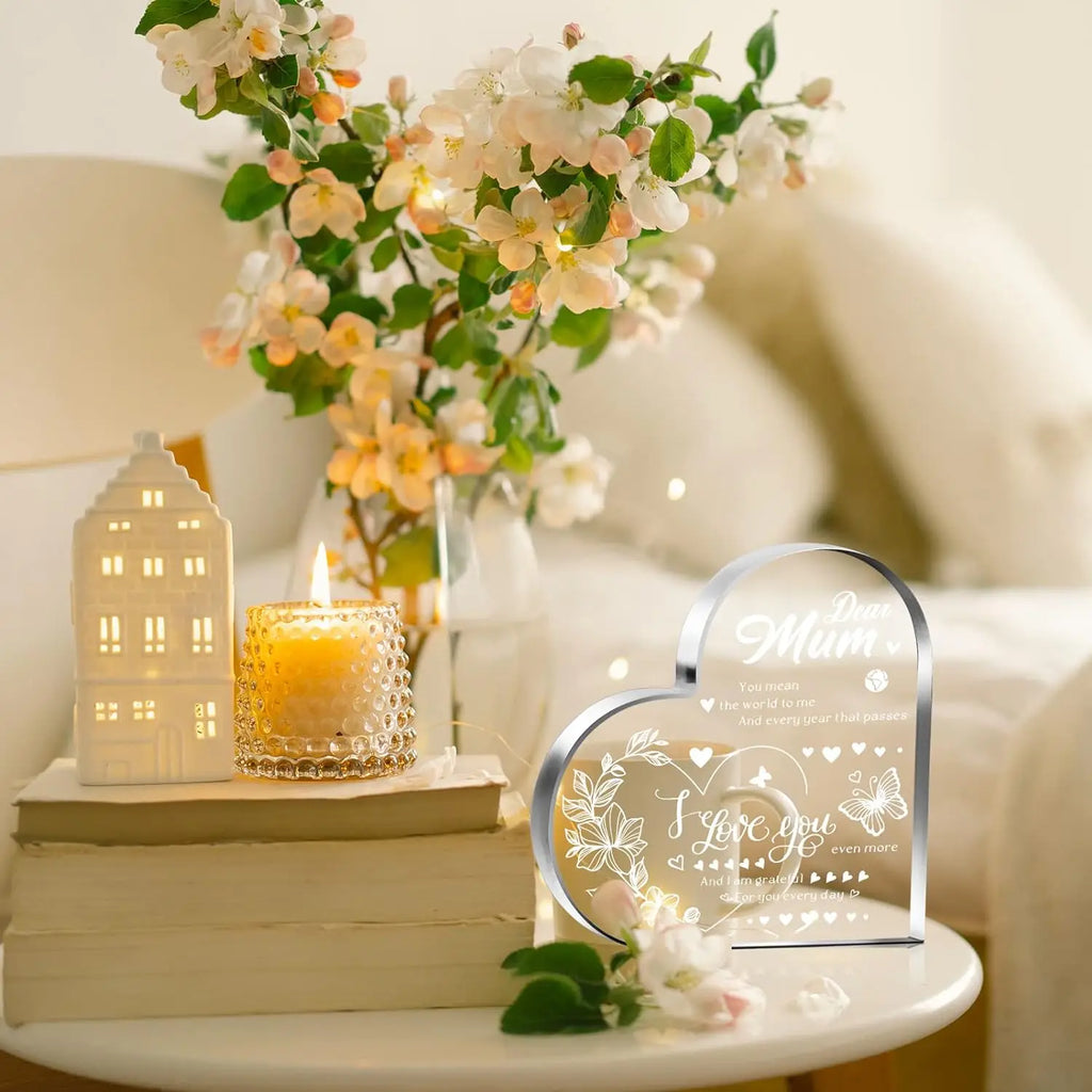 Unique Mum/Mummy Gifts Idea for Mother's Day Present, Personalised Paperweight Plaque Keepsake Present for Mum