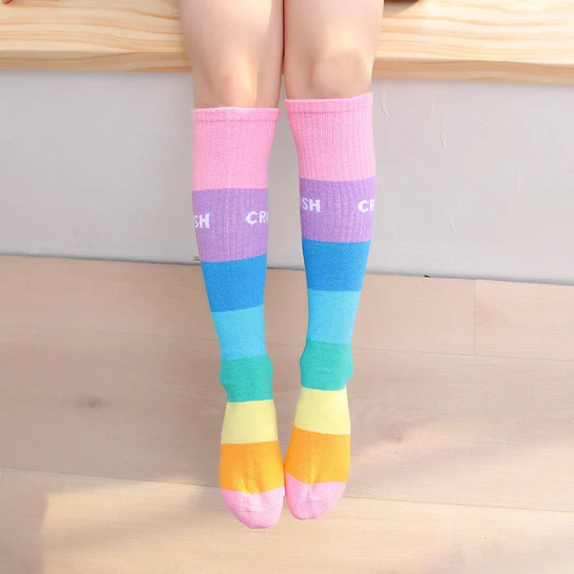 Children warmer ankle short lovely socks Cartoon Cute Kids Girl Knee High Socks infant cotton Baby Animal Over Knee Socks girls