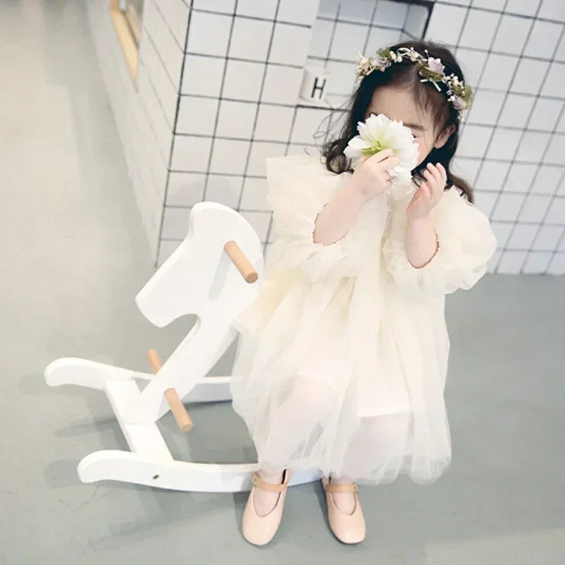 HoneyCherry New Kids Dresses For Girls Spring Girl Dress Child Baby Sweet Princess Dress Designer Dress Baby Girl Clothes