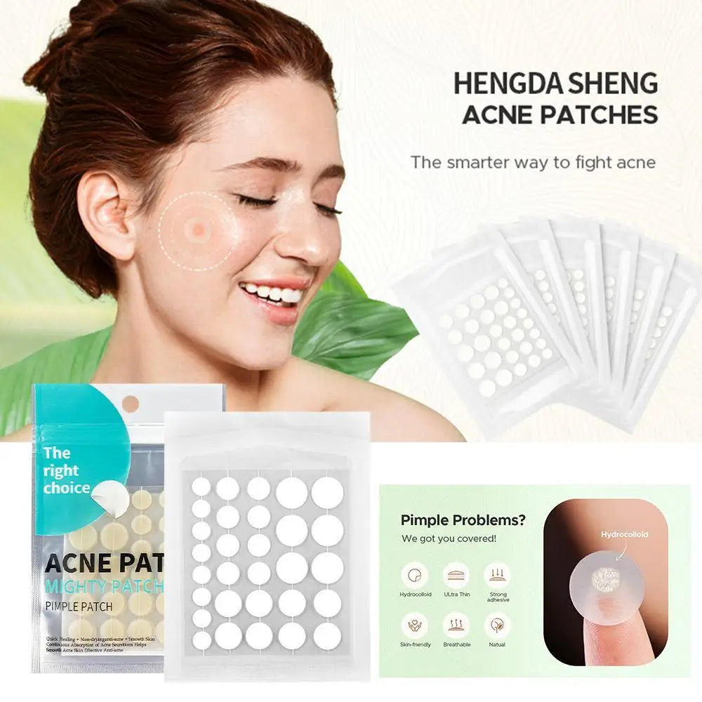 30pcs Acne Pimple Patches Invisible Removal Pimple Anti-Acne Hydrocolloid Patches Spots Mark Concealer Waterproof Repair Sticker
