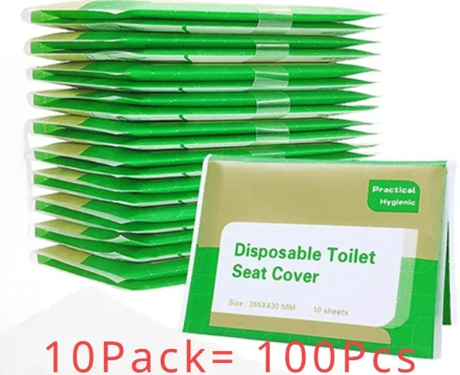 Disposable Toilet Seat Cover Portable Travel Camping Hotel Bathroom Degradable Waterproof Toilet Mat Bathroom Accessories