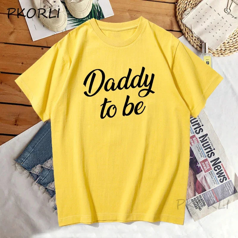 Mommy And Daddy To Be t Shirts funny mother father cotton short sleeve t-shirts matching Pregnancy Announcement t shirt