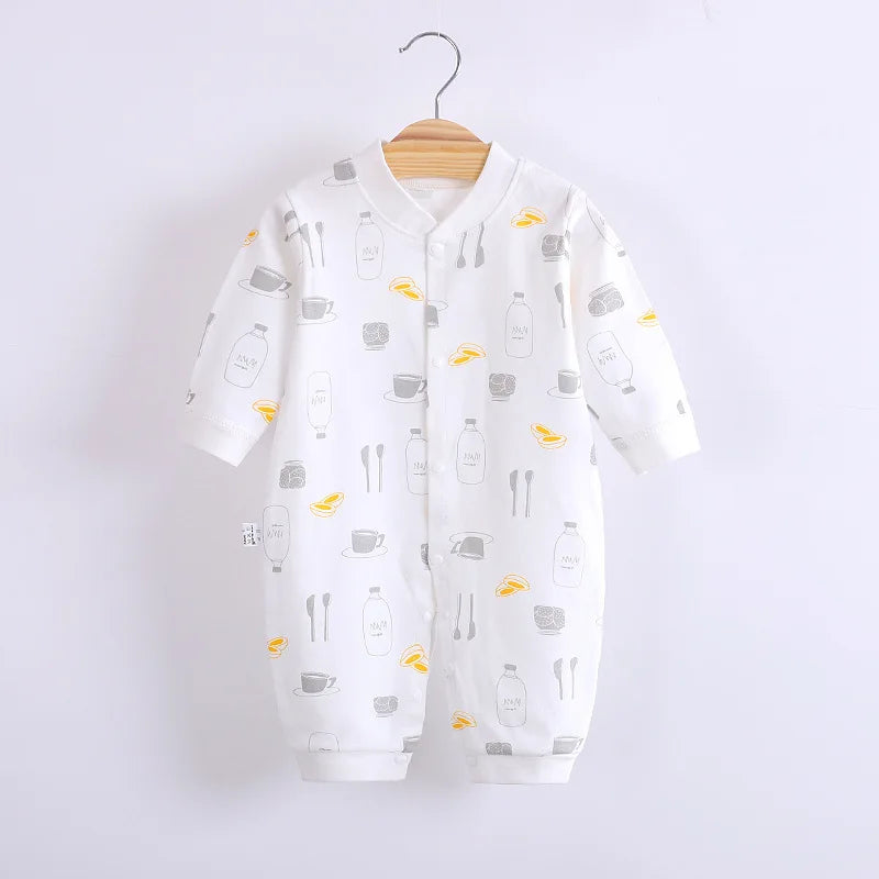 Newborn baby clothes Cotton Warm Baby Wear Clothes Fashion Cartoon mickey Print 0-12month baby Romper