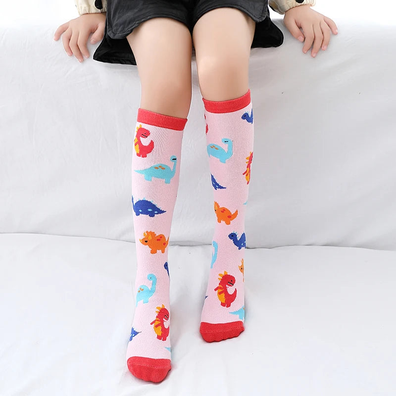 Children warmer ankle short lovely socks Cartoon Cute Kids Girl Knee High Socks infant cotton Baby Animal Over Knee Socks girls