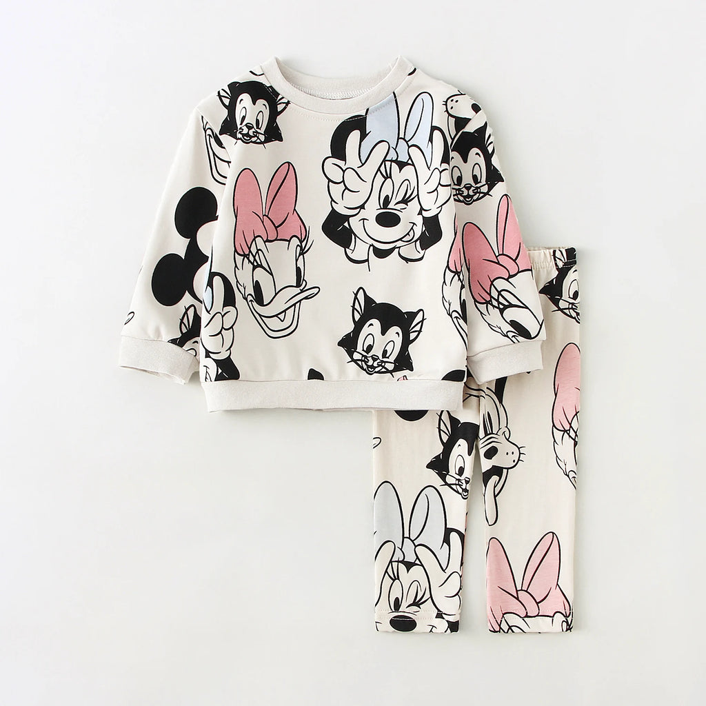 Baby Girl Clothes Sets 2Pcs Toddler Girls Sweatshirt + Leggings Spring Autumn Baby Girl Outfits Sets