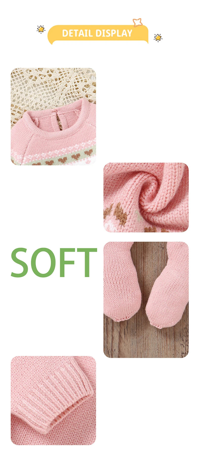 Baby Clothes Set Knitted Infant Sweater Long Sleeve +Pants Foot Wrap Warm 2pc Newborn Girl Pullover +Trousers Fashion Solid 0-9M