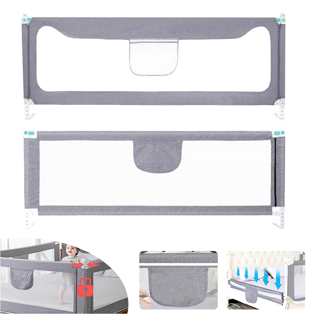 1pc Baby Bed Fence Baby Bed Rail Child Bed Barrier for Kids Bed Fence for Children's Bed Protection Kids Safety Railings