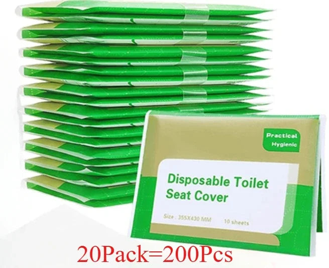 Disposable Toilet Seat Cover Portable Travel Camping Hotel Bathroom Degradable Waterproof Toilet Mat Bathroom Accessories